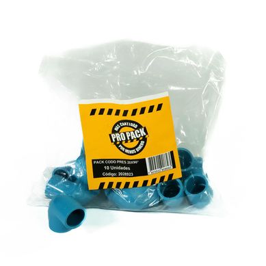 Pack Codo 90o PVC-P Cementar 20MM  10u