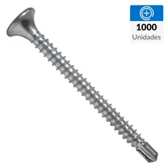 MAMUT - Tornillo Autoperforante Cabeza Phillips Yeso-Cartón 1-5/8 " 6 mm 1000 Unidades