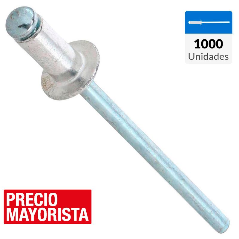 MAMUT - Remache tipo pop 3,2x6 mm 1000 unidades