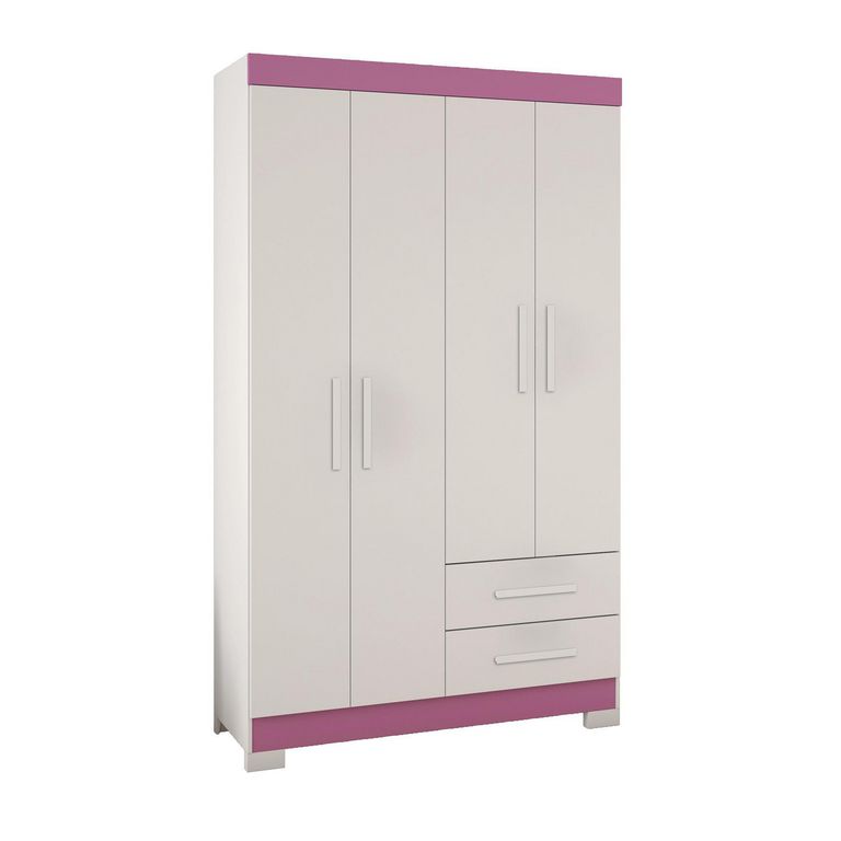 Clóset 4 Puerta(s) 2 Cajón(es) 3 Repisa(s) 107.7x187x44 cm Blanco