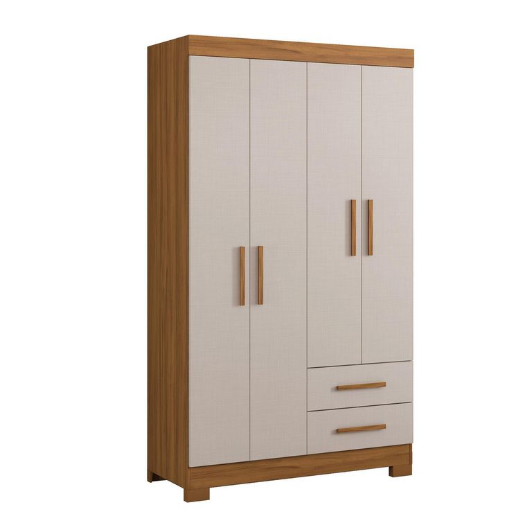 Clóset 4 Puerta(s) 2 Cajón(es) 3 Repisa(s) 107.7x187x44 cm Café