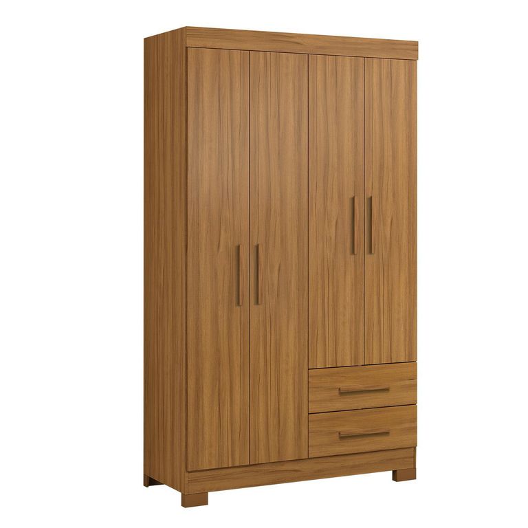 Clóset 4 Puerta(s) 2 Cajón(es) 3 Repisa(s) 107.7x187x44 cm Café