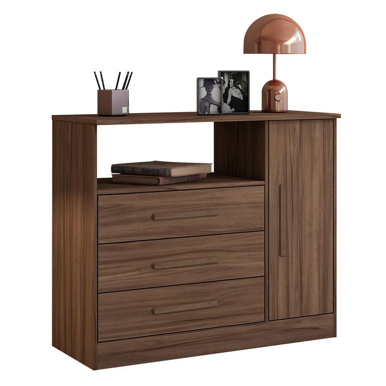 Cómoda 3 Cajón(es) Essex 90x75.8x35.5 cm Marrón