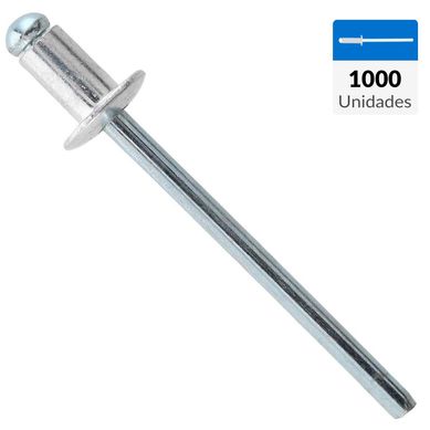 Remache tipo pop 4x6 mm 1000 unidades