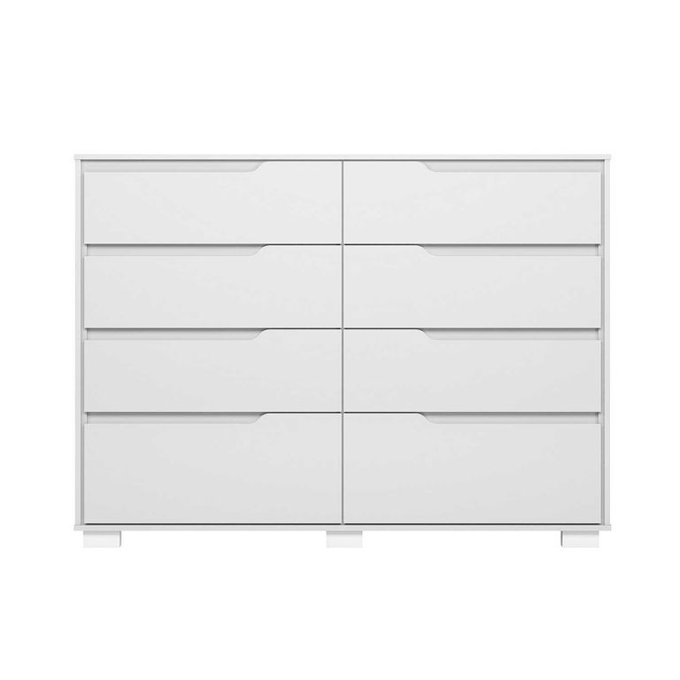 Cómoda 8 Cajón(es) Bella 147x108x47 cm Blanco