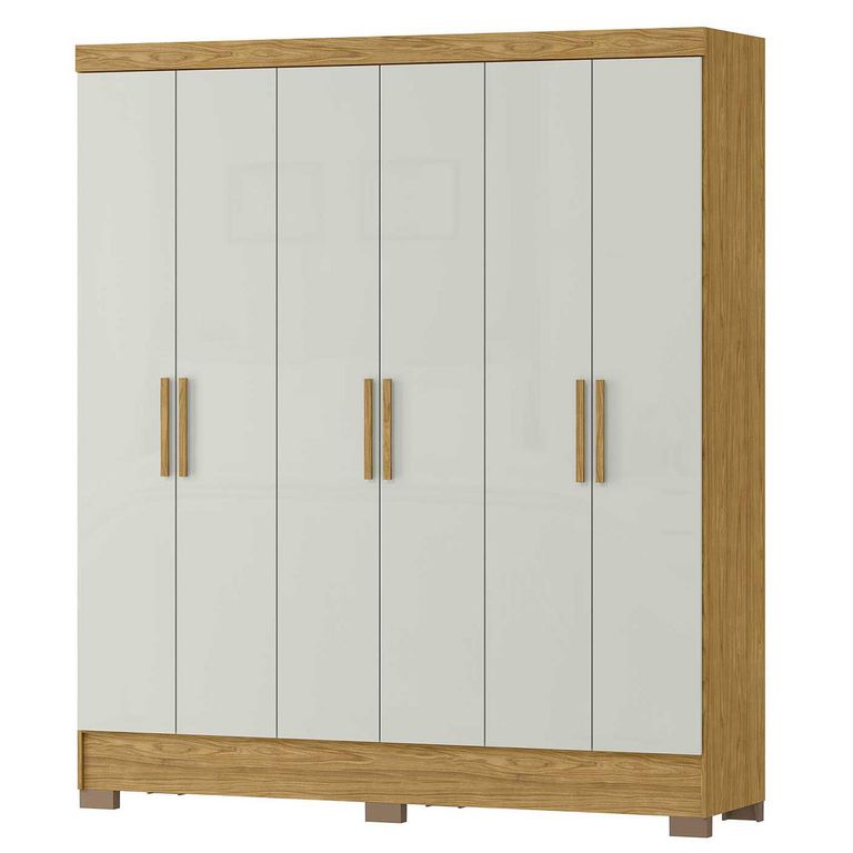 Clóset 6 Puerta(s) 2 Cajón(es) 5 Repisa(s) 175x200.6x46 cm Beige