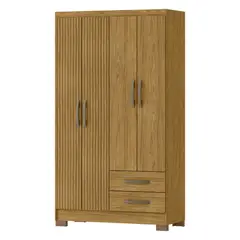 ALAIA HOME - Clóset 4 Puerta(s) 2 Cajón(es) 3 Repisa(s) 104x188x46.5 Marroco