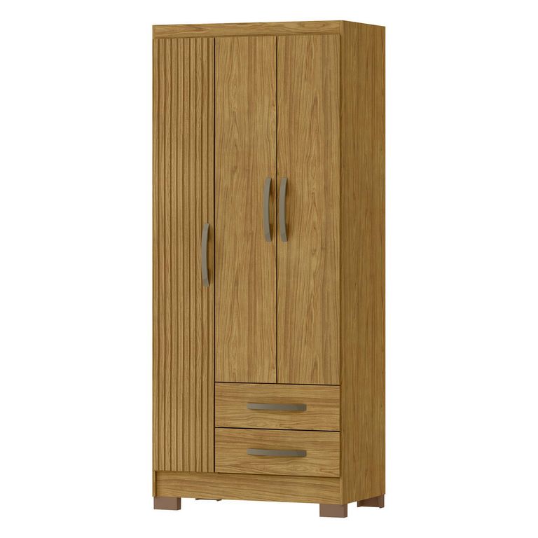 Clóset 3 Puerta(s) 2 Cajón(es) 3 Repisa(s) 77.5x188x46 cm Marroco