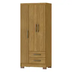 ALAIA HOME - Clóset 3 Puerta(s) 2 Cajón(es) 3 Repisa(s) 77.5x188x46 cm Marroco