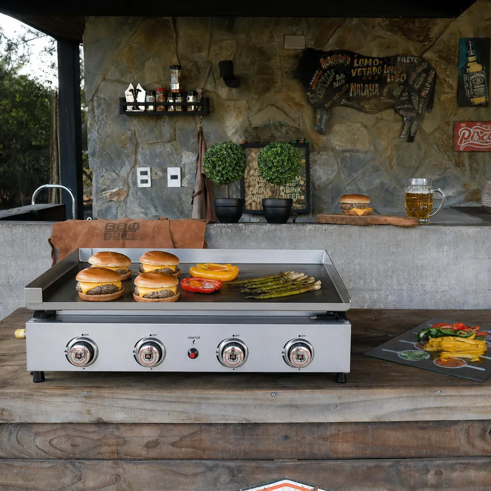 Bbq Grill Plancha a Gas 4 Quemadores, foto 3