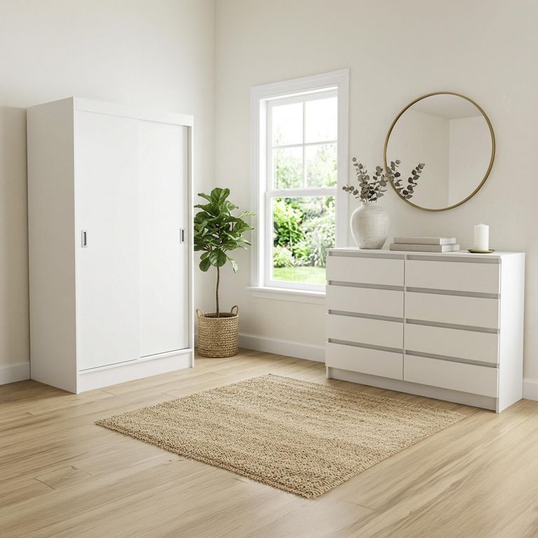 Combo Clóset + Cómoda Blanco