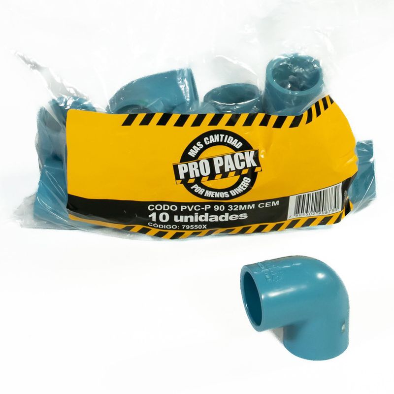 VINILIT - Pack Codo 90o PVC-P Cementar 32MM  10u