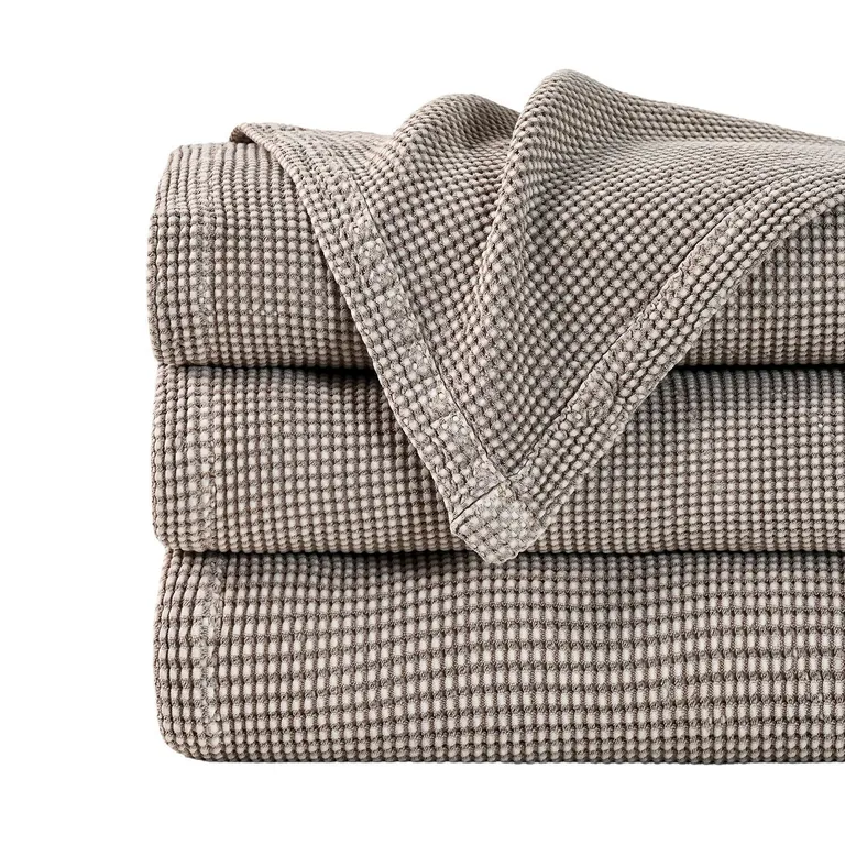 Piecera Waffle Wash Taupe 100x230 cm