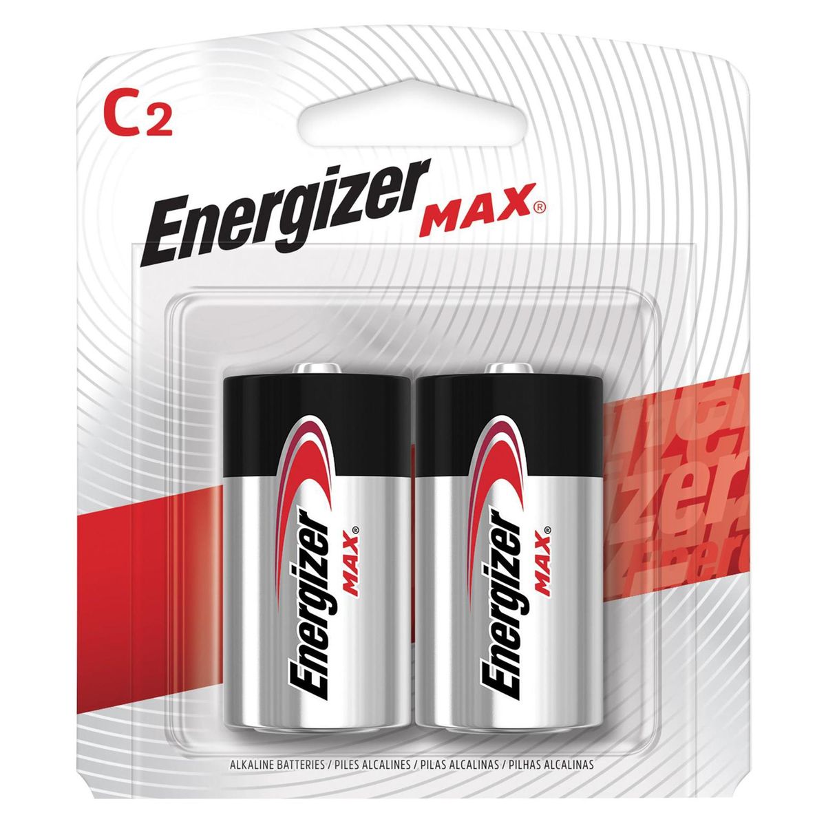 ENERGIZER - Pack de 2 pilas alcalinas C 1.5V