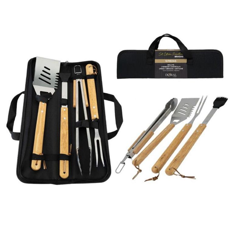 Set Estuche Parrillero 5 piezas