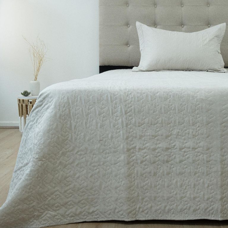 Quilt 1.5 plazas Velvety Beige