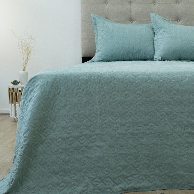 Quilt 2 plazas Velvety Verde