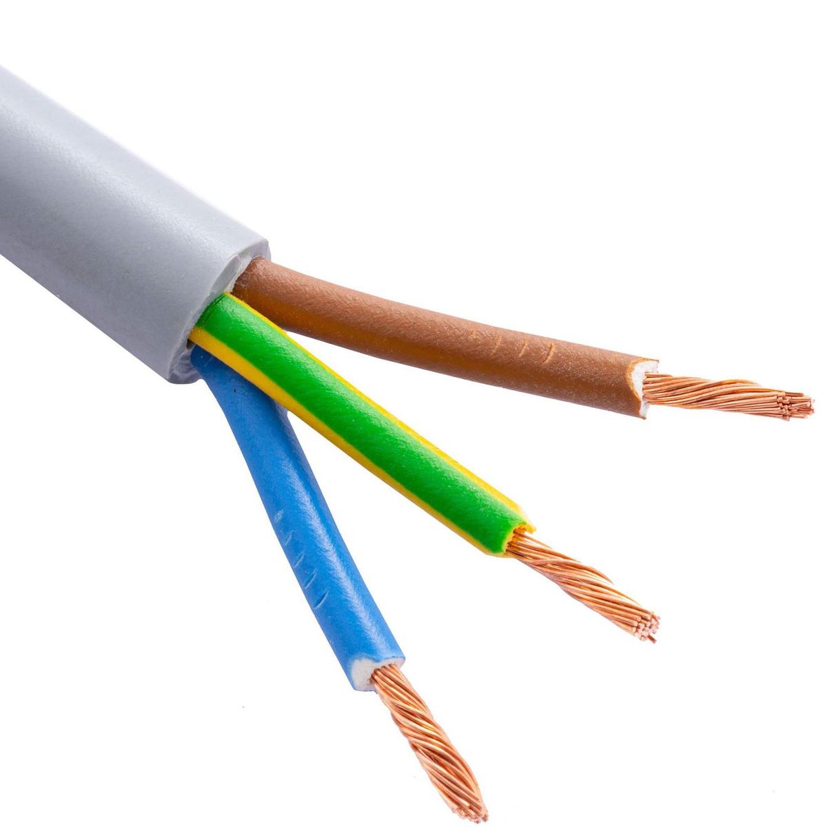 RHONA - Cordón H05W 3x1,5 mm2 Gris