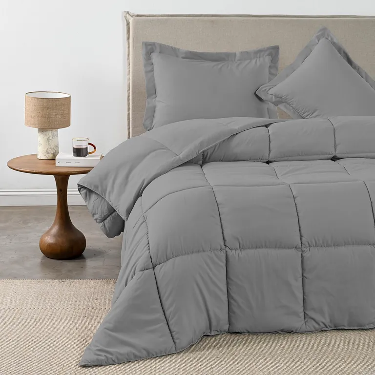 Plumon 1.5 plazas Softwash Gris