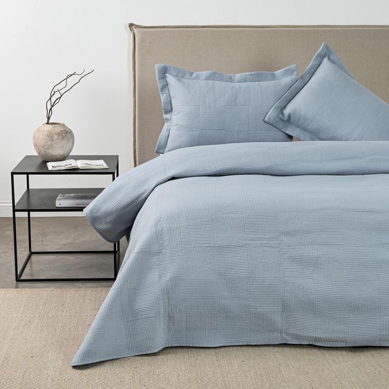 Quilt 2 plazas Chini Celeste