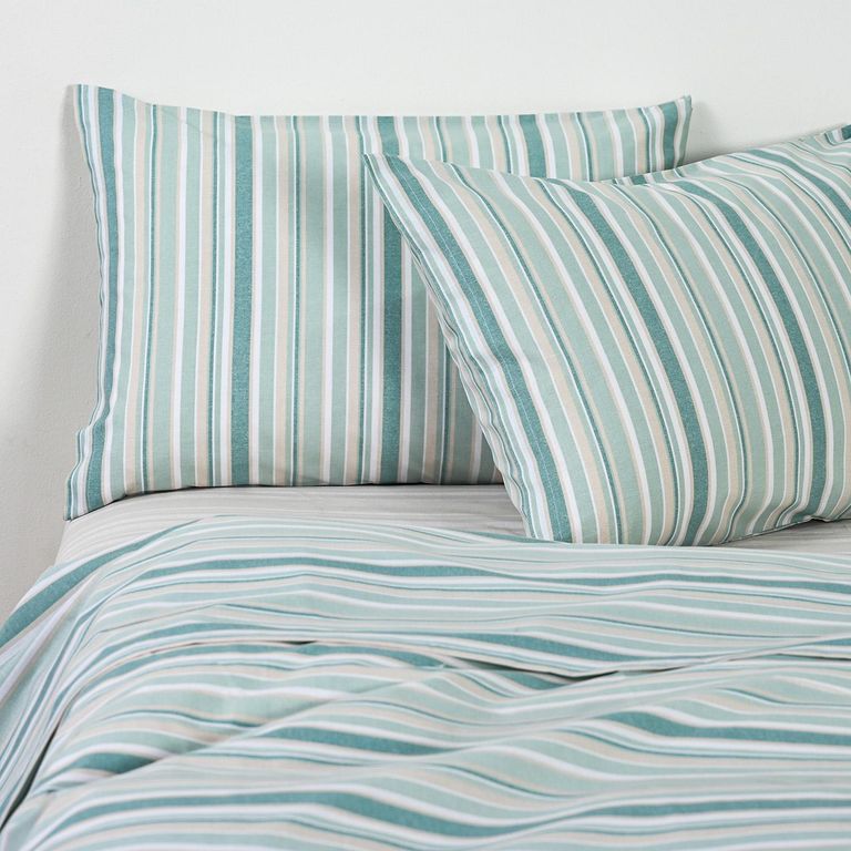 Sabana Remi Lineas King 144 Hilos Verde