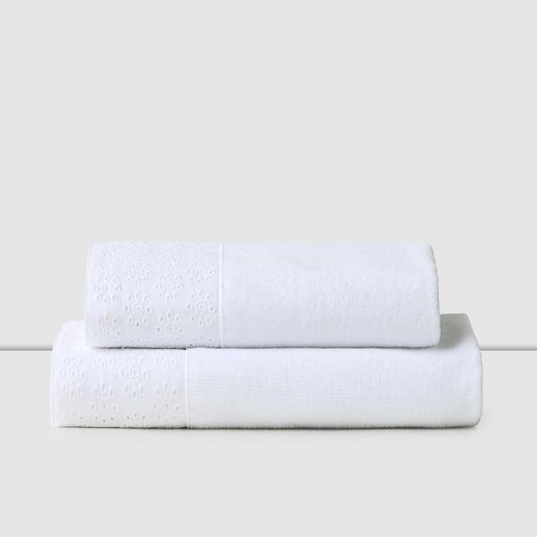 Set de Toallas 500 gr Algodón 50x80 cm Blanco