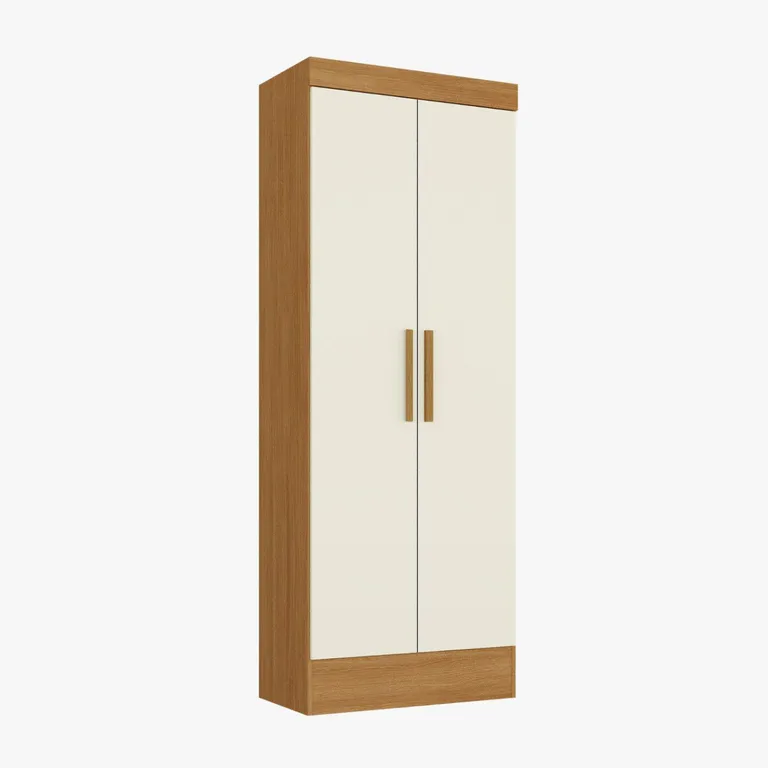 Clóset 2 Puerta(s) 4 Repisa(s) 54.8x174.1x35 cm Cinamomo/Off White