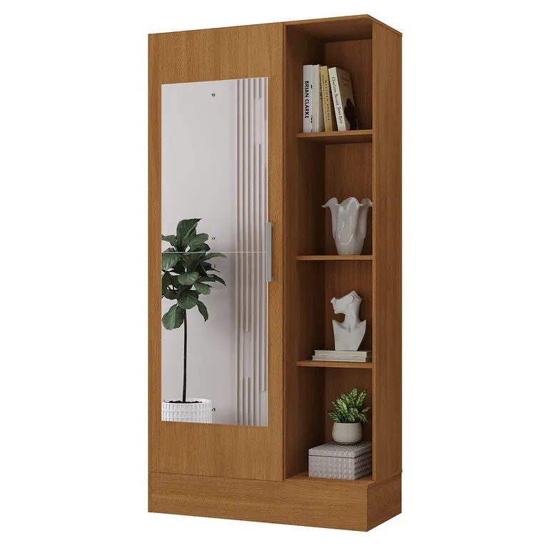 Clóset 1 Puerta(s) 0 Cajón(es) 7 Repisa(s) 76.6x174.1x35 cm Café