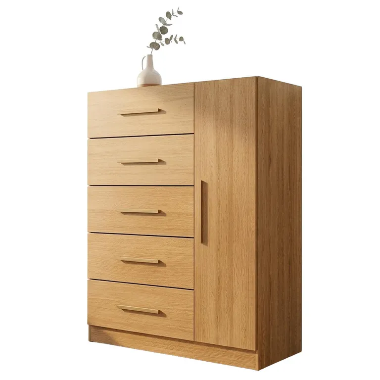 Cómoda 5 Cajón(es) Corais 68.2x91x35 cm Café Claro