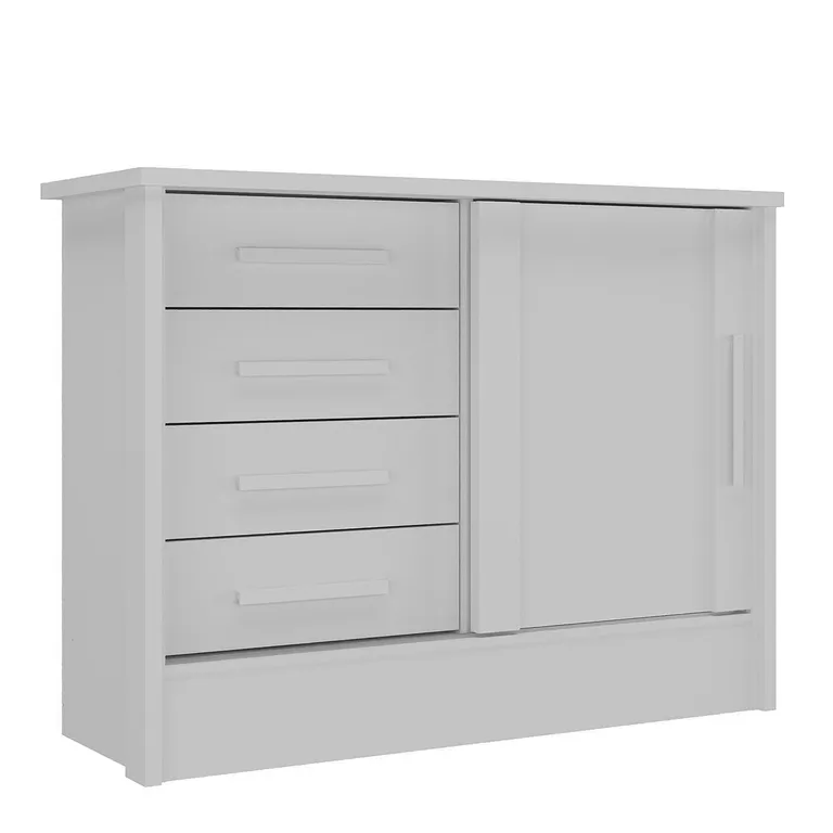Cómoda 4 Cajón(es) Pandora 116x87x41 cm Blanco