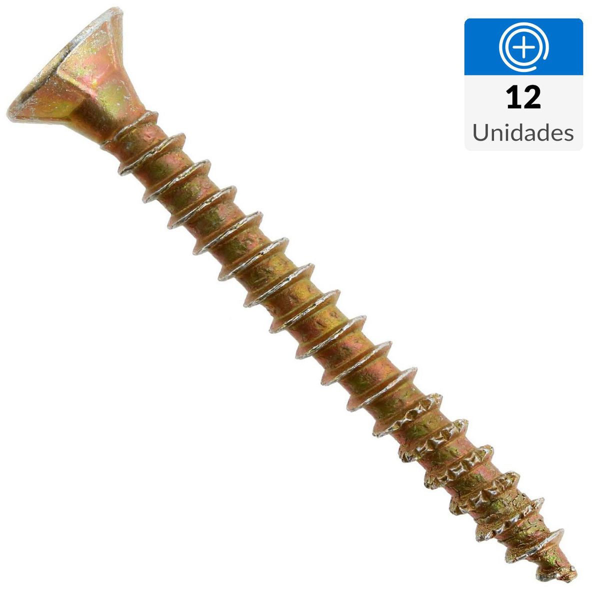 FIXSER - Tornillo Tirafondo Cabeza Phillips Madera 1-1/2 " 9 mm 12 unidad(es)