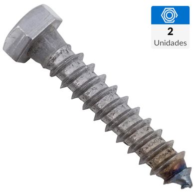 Tirafondo hexagonal pavonado 3/8