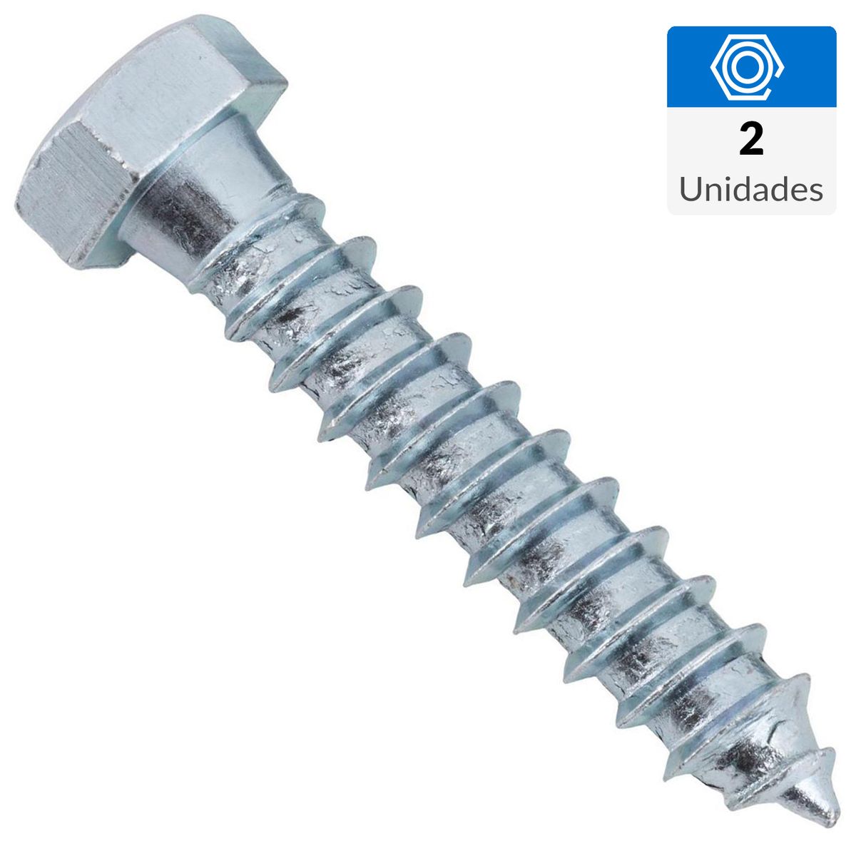 FIXSER - Tornillo Tirafondo Madera 2 " 3/8 " 2 unidad(es)