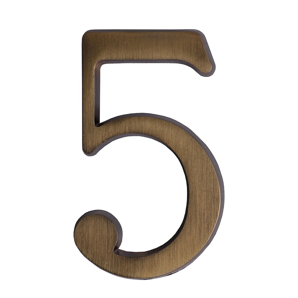 POLI - Número para casa #5 bronce envejecido