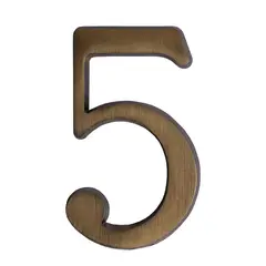 POLI - Número para casa #5 bronce envejecido