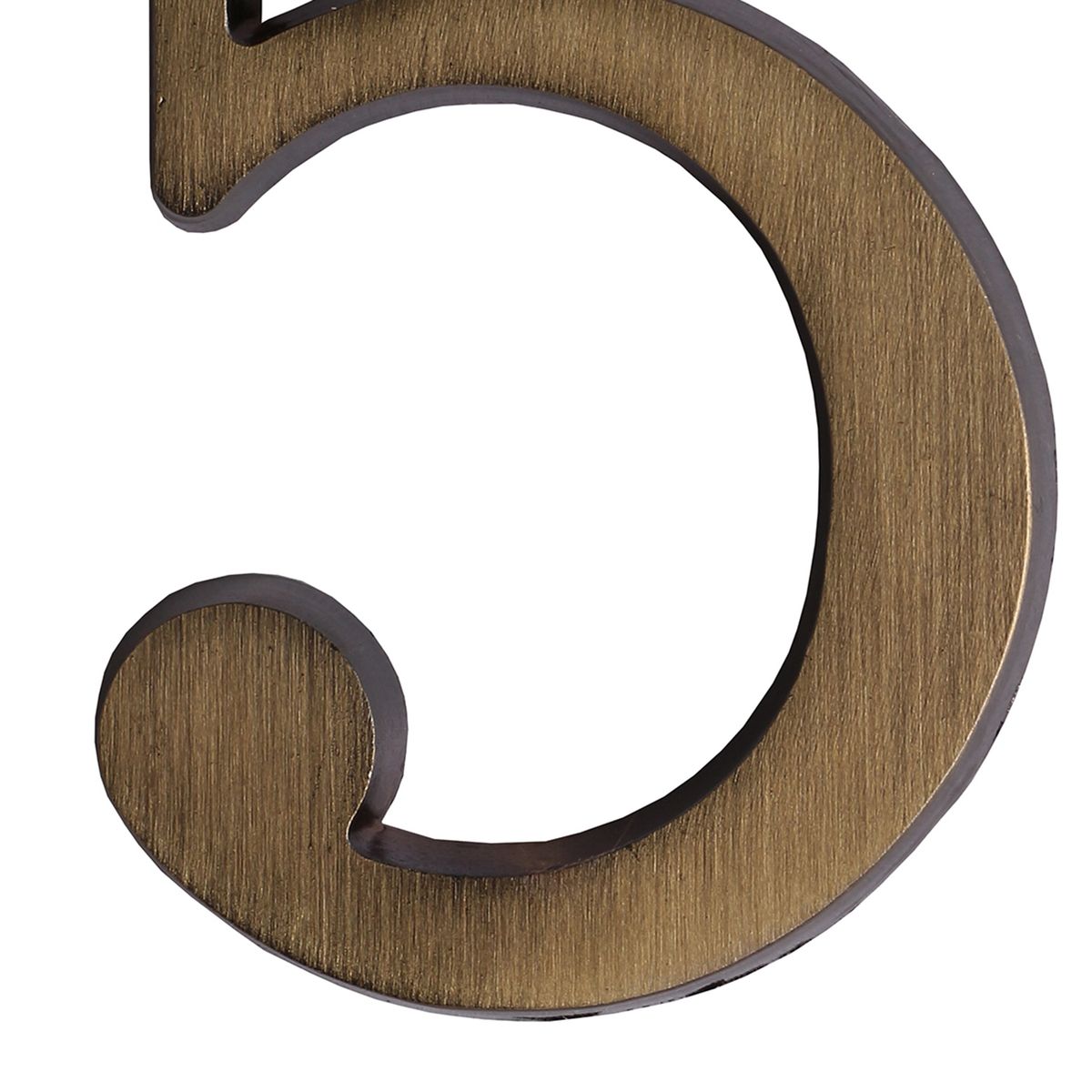 POLI - Número para casa #5 bronce envejecido