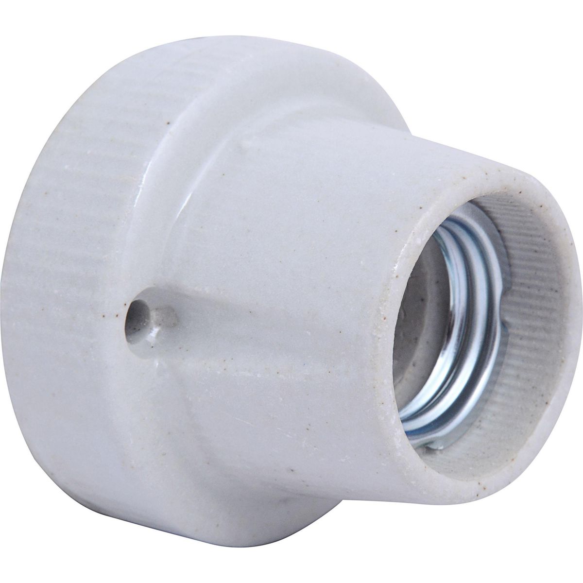 REMA - Portalámpara base recta con tornillos blanco