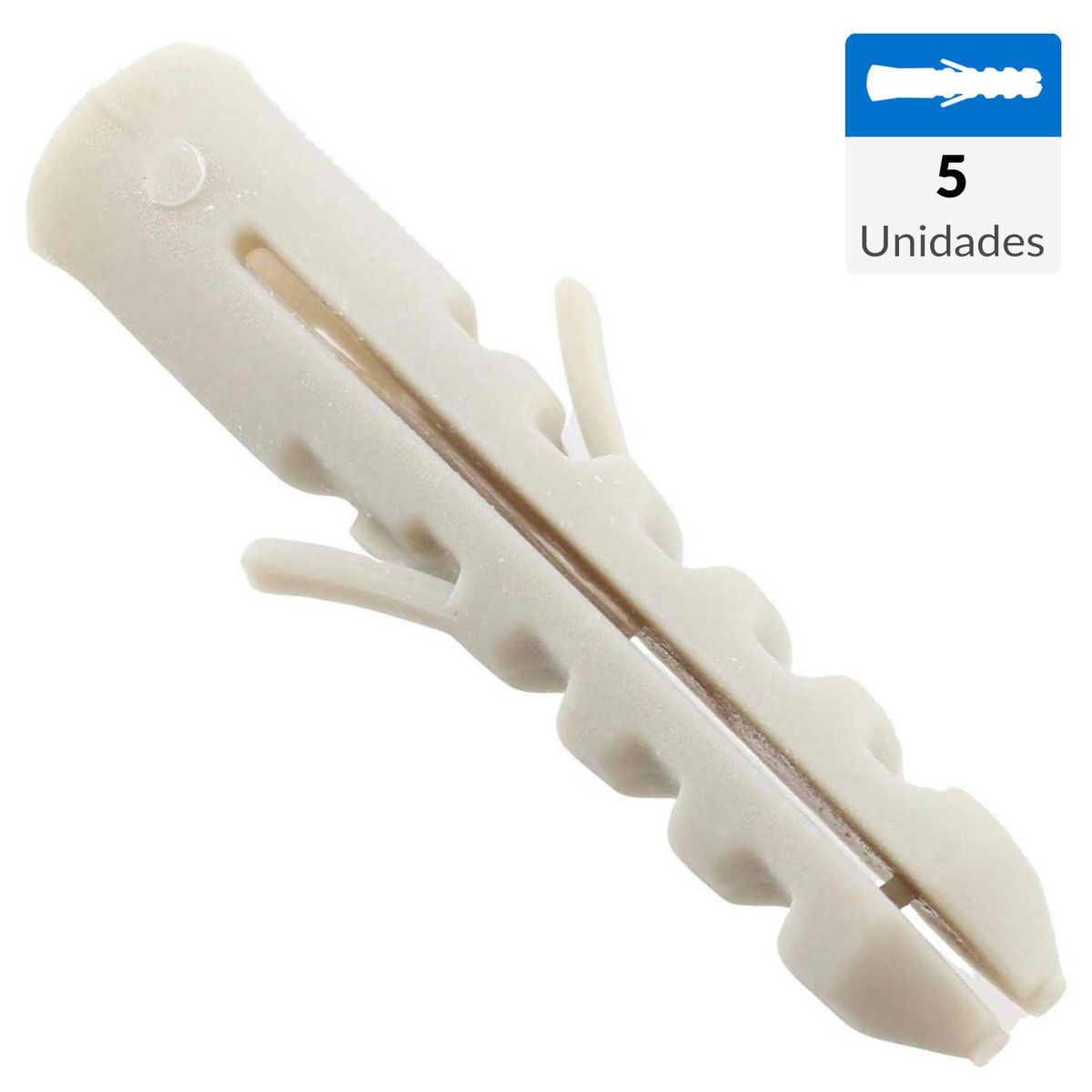 FIXSER - Tarugo de nylon M8x40 mm 5 unidades