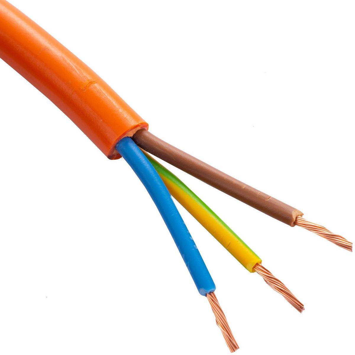 ELFLE - Cordón H05VV-F 3x0,75 mm2 Naranjo