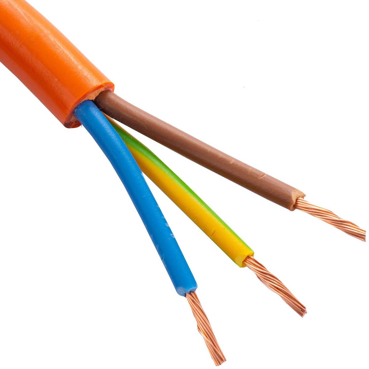 ELFLE - Cordón H05VV-F 3x1 mm2 Naranjo