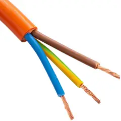 ELFLE - Cordón 3x1 mm2 Metro Lineal Naranjo