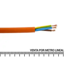 ELFLE - Cordón H05VV-F 3x1,5 mm2 Naranjo