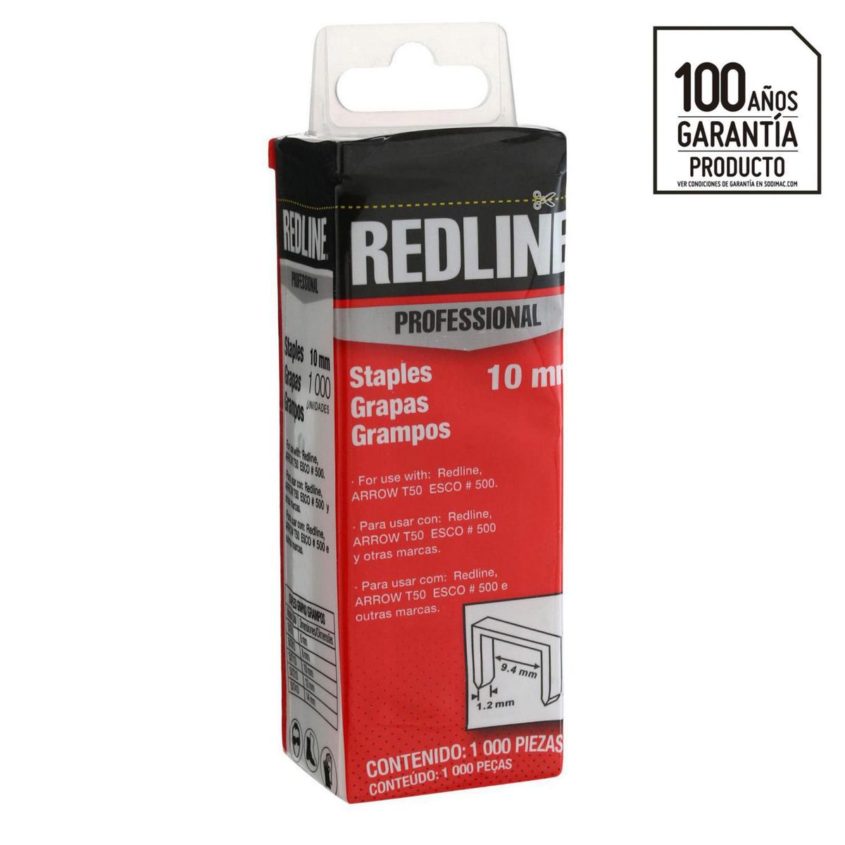 REDLINE - Grapa 10 milímetros
