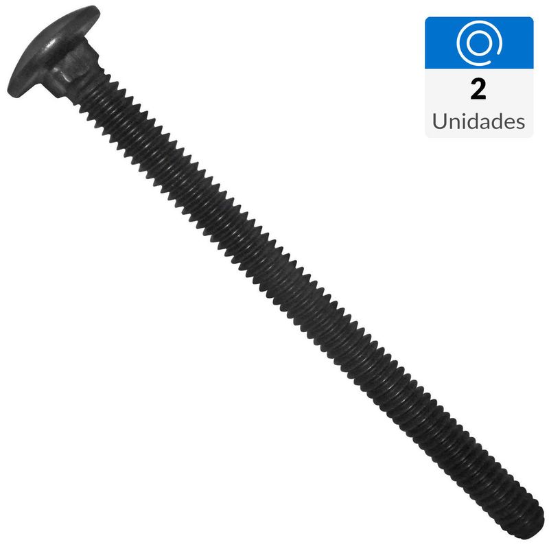 FIXSER - Perno coche 3/8" x 2 1/2" 2 unidades