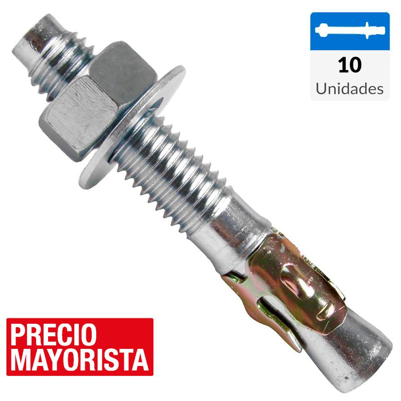 FIXSER - Perno anclaje 5/8 x 5 10 unidades