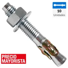 FIXSER - Perno anclaje 5/8 x 5 10 unidades