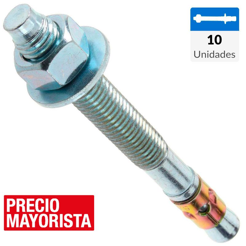 FIXSER - Perno anclaje 5/8 x 6 10 unidades