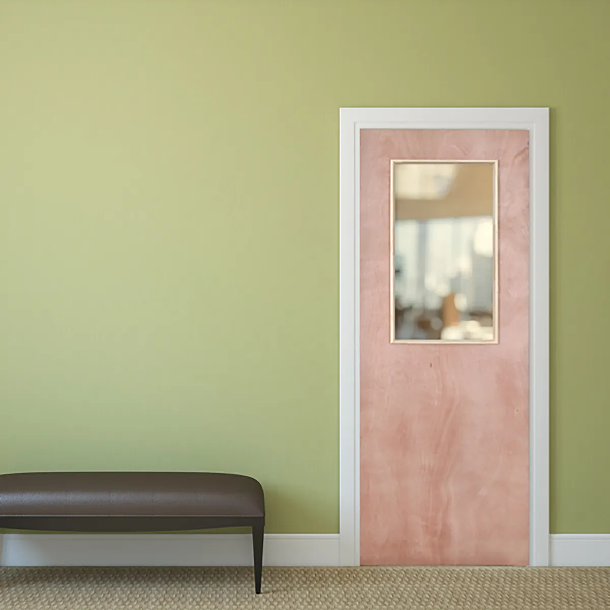 MULTIMARCA - Puerta Terciado 1/2 cuerpo sin vidrio