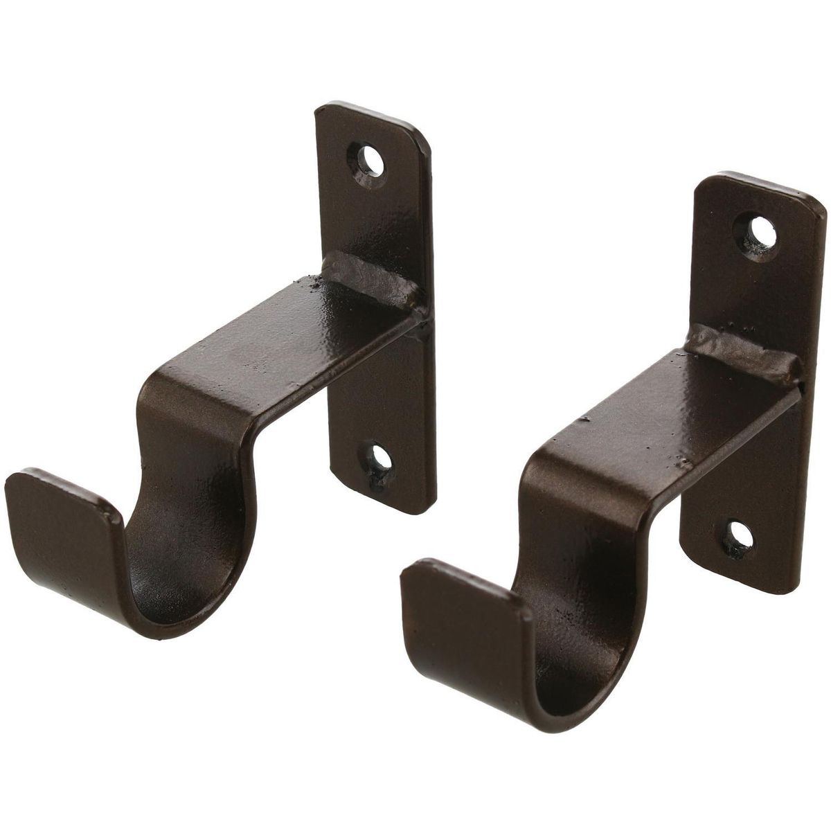FERRATO - Set de soportes para barra de cortina 25 mm 2 unidades óxido