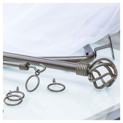 Imagen 2 del producto Set De Soportes Para Barra De Cortina 25 Mm 2 Unidades Óxido